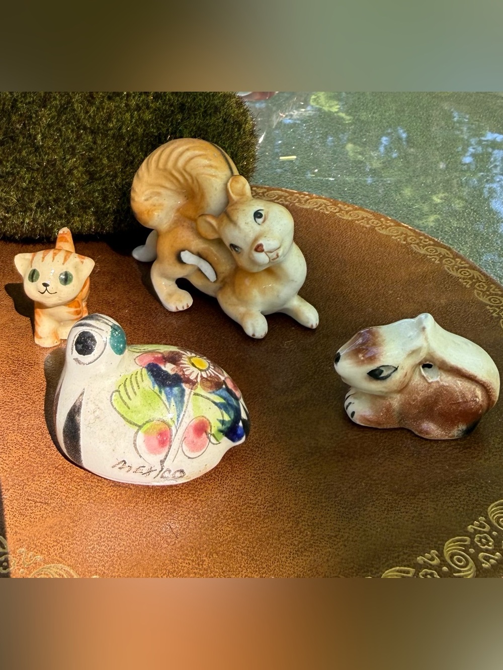 Hand-Painted Ceramic Small Animal Figurine Quartet from Mexico, Japan & ? - Picture 7 of 7